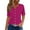 Wine, variant on Women's Henley Neck Short Sleeve Shirt, Lightweight Breathable Button-Down Blouse for Casual & Workwear