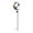 Bird, variant on Solar Garden Stake Light, Metal Moon and Bird Design Outdoor Yard Light, Decorative Pathway Lamp with Cracked Glass Ball, Waterproof LED for Lawn Patio and Walkway, 1 Pack (Owl)