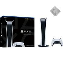Sony PlayStation_5 Digital Edition Console - Next-Gen Gaming with Ultra-Fast SSD, All-Digital Design - White