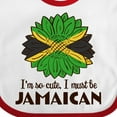 thumbnail image 4 of Inktastic I'm So Cute, I Must Be Jamaican Jamaica Flag Sunflower Boys or Girls Baby Bib, 4 of 4