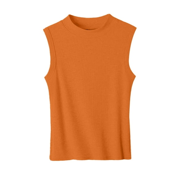 DQRPSEETB Cami Tanks for Women Women's Round Neck Sleeveless Broadband Threaded Vest Summer Fashion Casual Tops Clothes for Women