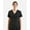 Black, variant on Onna NN310 Women's Invincible V-Neck Stretch Scrub Top-Black-XS