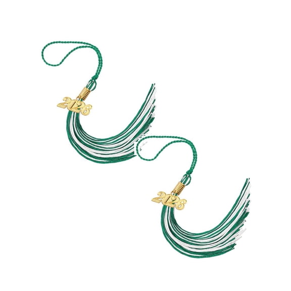 2Pcs 2026 Graduation Tassel, 2026 Tassel Graduation, Academic Graduations Cap Tassels 2026S Tassels With Year Gold Date Charms For Grads, Graduates Graduations Cap Hat Decorations, Red White