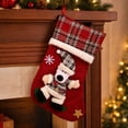 thumbnail image 4 of Oversized Plush Doll Christmas Stocking Gift Bag, Large Capacity Candy Treat Sack with Hanging Loop for Fireplace Mantel, Christmas Tree, Doorway and Holiday Party Display, Soft Plush Home Decor, 4 of 6