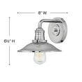 thumbnail image 3 of 5290PN Hinkley Lighting Rigby - 1 Light Bath Vanity in Industrial Style - 8 Inches Wide by 6.5 Inches High-Polished Nickel Finish, 3 of 9