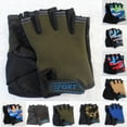 thumbnail image 2 of Splihome 1 Paire Enfants Vélo Bicyclette Cyclisme Demi-Doigt Gants de Sport Sans Doigts Bleu, 2 of 8