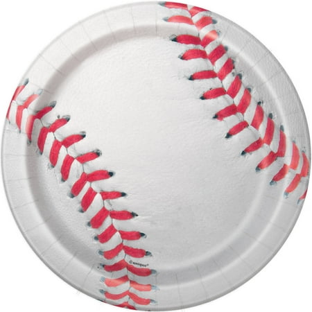 baseball 7 dessert plate 8 count walmart com