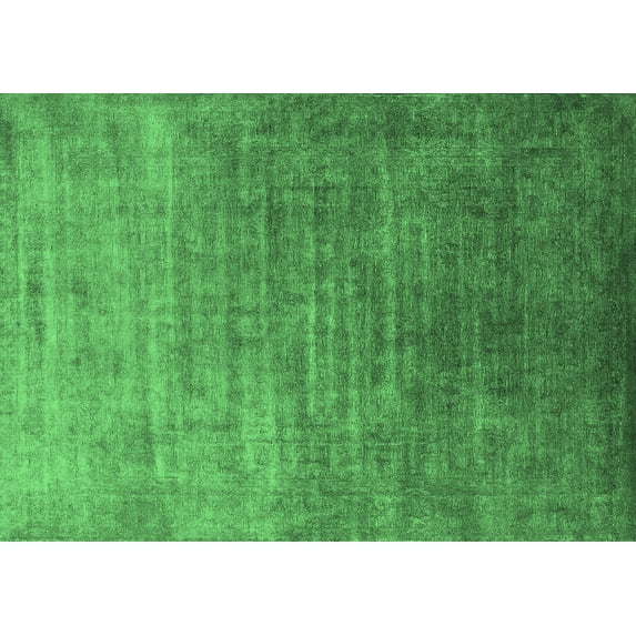 Ahgly Company Indoor Rectangle Persian Emerald Green Bohemian Area Rugs, 4' x 6'
