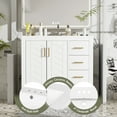 thumbnail image 6 of Harper & Bright Designs 36" Bathroom Vanity with Sink, Bathroom storage Cabinet with Drwers and Soft Closing Doors, White, 6 of 15