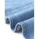 thumbnail image 5 of Chaleco sin mangas de mezclilla lavado para mujer INSPIRE CHIC, con cuello en V y botones, color azul claro, 5 of 6