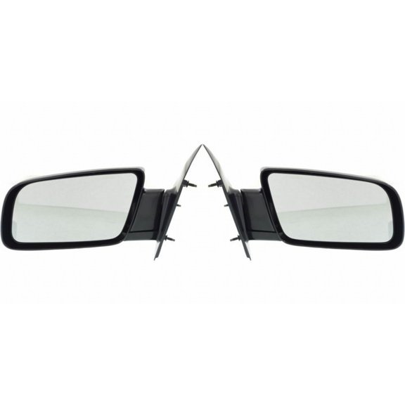 For GMC Safari 1988-1998 Door Mirror Driver and Passenger Side | Pair | Manual | Non-Heated | Below Eyeline | Gloss | Replacement For 15757377, 15757378 | GM1320158, GM1321158