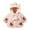 Pink, variant on Fesfesfes Toddler Girls Solid Color Plush Cute Flowers Rabbit Ears Winter Hoodie Thick Coat Cloak