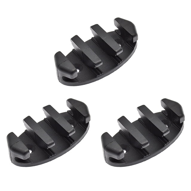 Kayak Anchor Tether Fixing Set Plastic Anti-Slip Anchor Cleat Anchor Tether Fixing Device Boat Parking Fixing Tool Zigzag Anchor Cleat Anchor Tether Mount Base 3Pcs Eigraketly VI004341-00