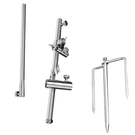 WESIEVYA Fishing Rod Holder Bracket Silver 1Pcs 33.1X3.9X1.2In