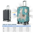 thumbnail image 6 of Naloa Teal Mama Llama Elastic Suitcase Protector, Travel Suitcase Protector Cover Fits 18-32in Suitcase - Small, 6 of 9