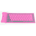 thumbnail image 4 of Teclado enrollable impermeable de silicona con clic silencioso portátil plegable, teclado delgado recargable de tamaño pequeño para PC, Notebook y portátil Adepaton 2033470-1, 4 of 9
