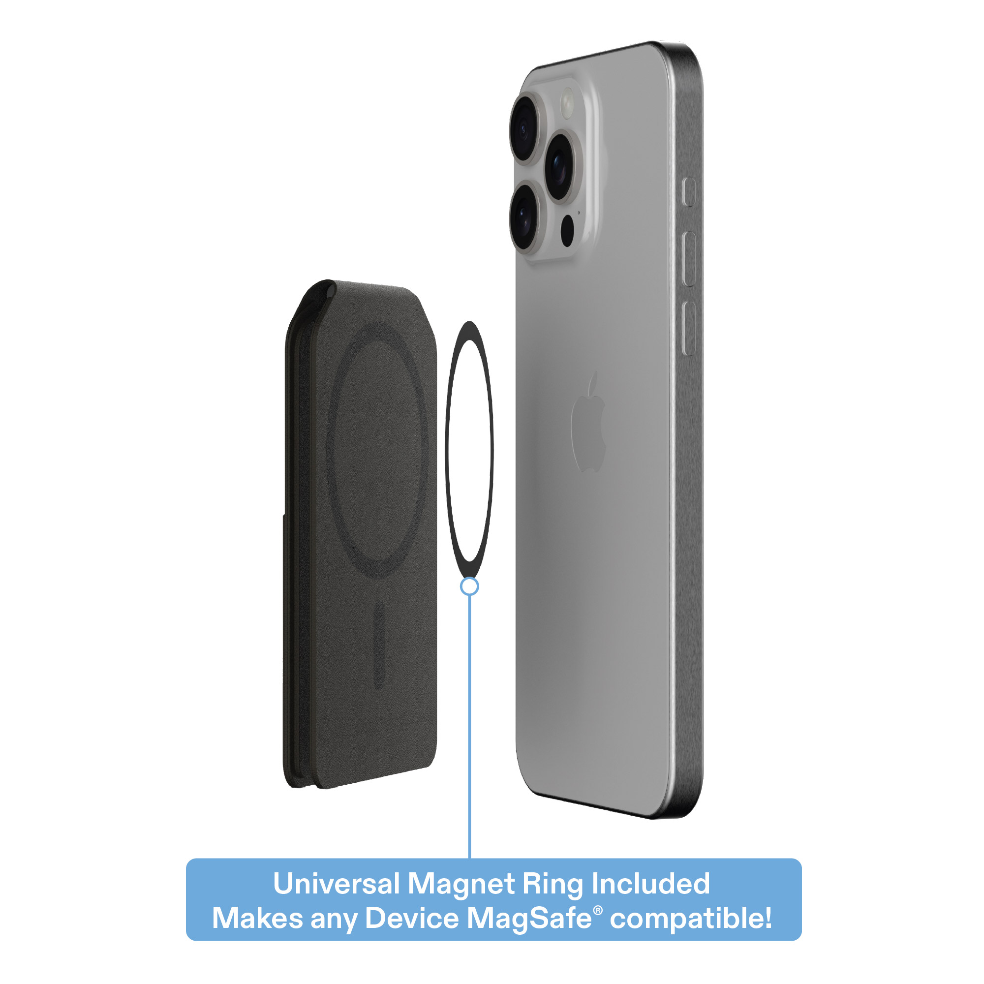 onn Universal Magnetic 3-Card Wallet for Smartphones photo 4