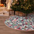 thumbnail image 5 of Sikiie Daisies Flowers Nativity Christmas Tree Skirt, Jesus Christian Winter Holiday Tree Mat Decoration(30-48IN)48", 5 of 6