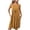 Yellow, variant on YAYUBA Hawaiian Dresses for Women Ladies Fashion Casual Loose Solid Color With Pocket Summer Beach, Vacation, Or Sundress