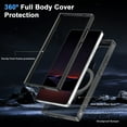 thumbnail image 3 of for Samsung Galaxy S25 Ultra Case, with Magnetic Invisible Stand [Military Drop Protection] [Compatible with MagSafe] Shockproof Slim Translucent Anti-Slip Cover for Samsung Galaxy S25 Ultra, Black, 3 of 6