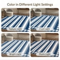 thumbnail image 7 of ODIKA 8'x10' Washable Area Rug Durable, Non-Slip Gingham Crisp Edged Rectangular Striped Bands Stripes Nautical for Living Room, Under Sectional, Family, 7 of 7