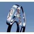 thumbnail image 4 of Anillos ajustables para pareja Love Illusions de plata 925 y oro rosa, 4 of 4