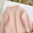 thumbnail image 5 of newwalpole Girls Turtleneck Sweater Kids Casual Long Sleeve Knit Pullover Tops Pink for Size 12-18 Months, 5 of 5
