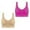 Hot Pink, variant on Dazajoo 2 PC High Impact Sports Bras for Women Racerback Workout Bra Crop Tops Comfy Sofy Solid Color Yoga Bras Underwear,Gray,XXXL