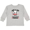 thumbnail image 3 of Inktastic Panda Lover Cute Childs Boys or Girls Long Sleeve Toddler T-Shirt, 3 of 5
