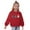 Red, variant on Odeerbi Kids Girls Cotton Crewneck Sweatshirts Fall Winter Pullover Sweatshirt Fall Winter Heart Print Long Sleeve Sweater Top Kids Clothes Black