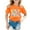A01-Orange, variant on LRen Girls 100 Days Of School Shirt Funny Letter Graphic Printed Preppy T-Shirt Fashion Kids Kindergarten Celebration Gifts Tees Tops Back To School Outfits for 10-11 Years