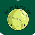 thumbnail image 4 of Inktastic Future Tennis Star- Cute Tennis Ball Boys or Girls Baby Bib, 4 of 4