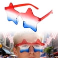 thumbnail image 2 of Star Sunglasses for Women Men, Patriotic Rimless Star Shaped Sunglasses in Red White Blue, USA Independence Day Accessories for 4th of July Memorial Day Beach Pool Birthday Party Favors, 2 of 6