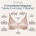 thumbnail image 2 of Dominique Mystique Minimizer Bra #7000 – Seamless Full Figure Underwire Lingerie for Women, Smooths & Shapes, 2 of 6