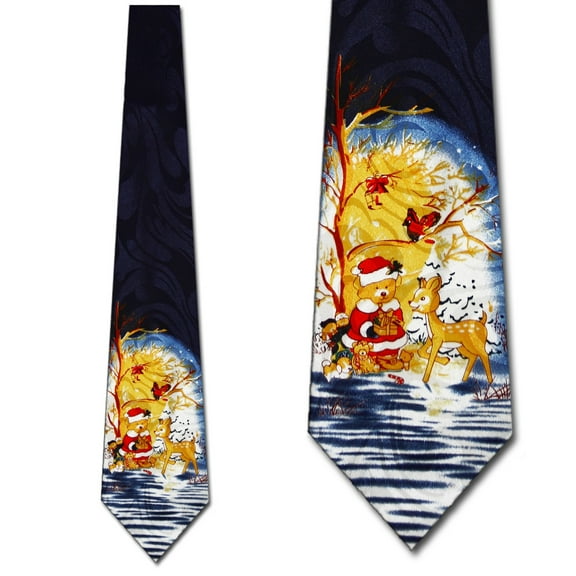 Christmas Bear Necktie Mens Tie