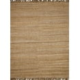 thumbnail image 3 of Hauteloom Oaks Solid Handwoven Sea Grass Jute Rug - Natural Fiber Area Rug - Natural Fringe Tassel - Rattan Wicker Look Carpet - Brown - 8' Round Rug, 3 of 13