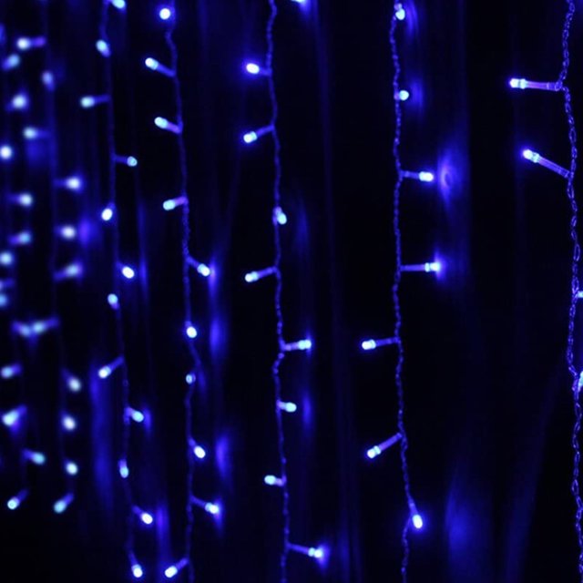 Cadena de luces LED extensible de 13 pies, luces de hadas para exteriores impermeables, luces de cortina, luces de carámbano para Navidad, jardín, patio, fiesta