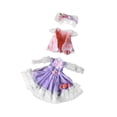 thumbnail image 2 of Falda de muñeca para niña de 12 pulgadas, ropa de moda para muñeca de simulación, tela suave, vestido informal para muñeca de todos los días, vestido Estilo C, 2 of 8