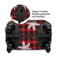 thumbnail image 4 of PAYOHTO Highly Elastic Spandex Suitcase Cover Luggage Cover Large Fits 25 to 28 Inch Christmas Snowflake Plaid red, 4 of 8