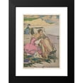 thumbnail image 2 of Jessie Willcox Smith 11x14 Black Modern Framed Museum Art Print Titled - Paul Dombey and Florence on the Beach at Brighton. (1937), 2 of 5