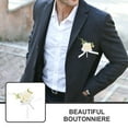 thumbnail image 3 of GOOHOCHY Accesorio De Flor Simulada Para Novio De Y Con Clásico, 3 of 7