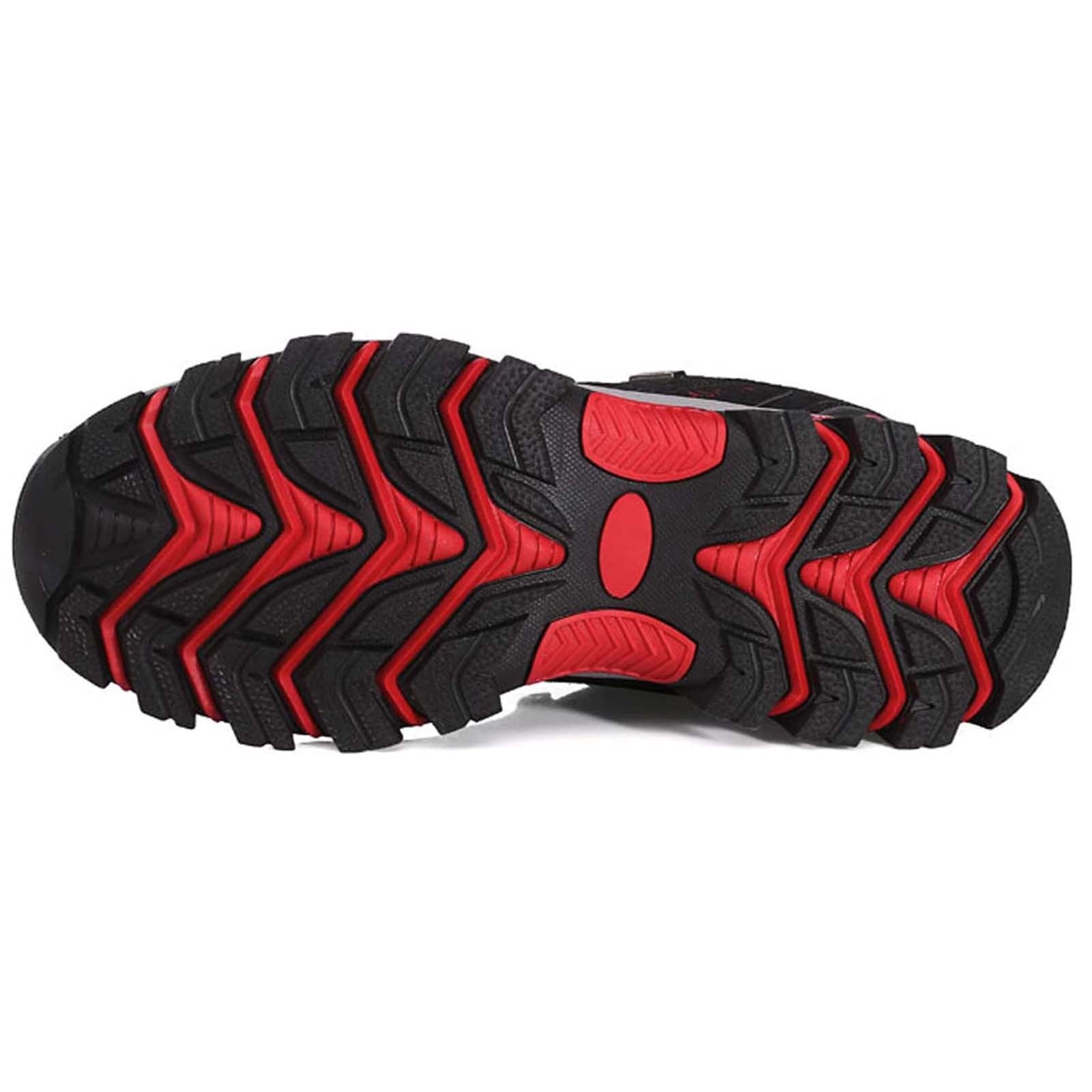Sopiago Mens Running Shoes Waterproof Professional Men Golf Sneakers Male Outdoor Anti Slip Walking Footwears Red,42