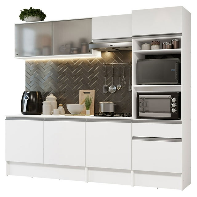Cocina Integral Madesa Topazio 240cm Blanco 05