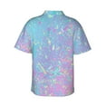 thumbnail image 3 of Disketp Hawaiian Shirts For Men,Fantasy Gradient Print Mens Casual Short Sleeve Button Down Shirts Beach Shirt, 3 of 8