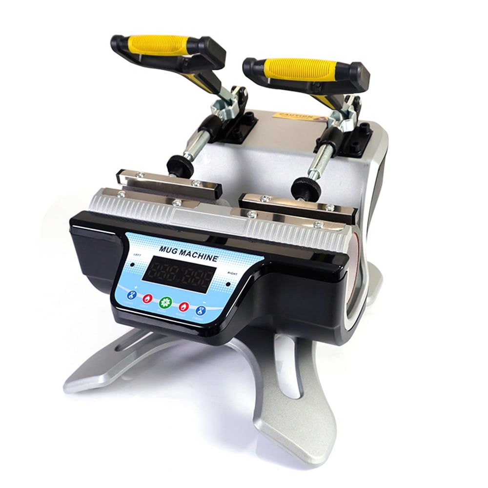 Techtongda 5in1 Mug Heat Press Sublimation Transfer Machine with Double Station