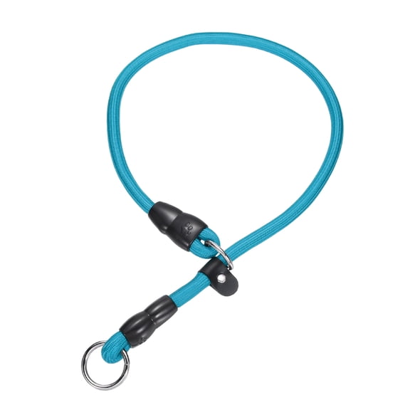 Uxcell Dog Slip Collar No Pull Training Collar with Adjustable Stopper L-26" Blue