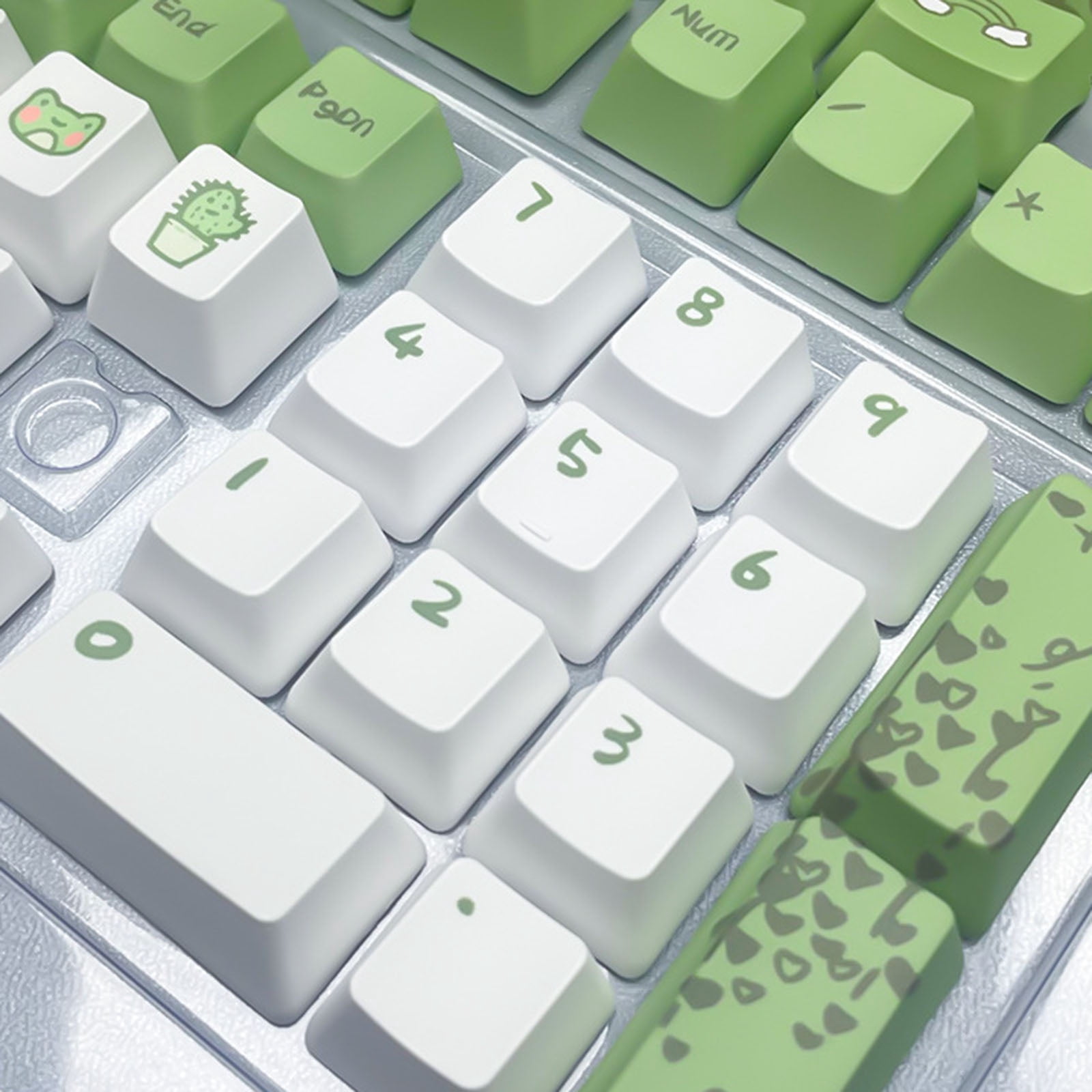 Russian Keycaps Frogs Theme Keycaps OEM Dye Sublimation for 61 64 68 75 98 104 Mechanical Keyboard