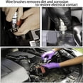 thumbnail image 4 of Car Battery Terminal Cleaner, Stainless Steel Rugged Car Battery Terminal Cleaning Brush Simple Operating 2Pcs  for Maintaining, 4 of 8