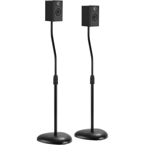 Duramex Height Adjustable Speaker Stands for Small Bookshelf Speakers, 776-1048 MM, 10 lbs Capacity