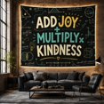 thumbnail image 6 of Add Joy Kindness Lettering on Chalkboard, Inspirational Minimalist Style for Teachers, Classroom Wall Art, Back to School Gift, Tapestry Wall Hanging for Classroom and Study Room, 6 of 7